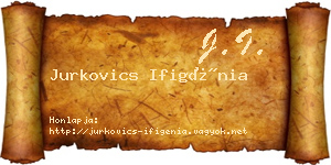 Jurkovics Ifigénia névjegykártya